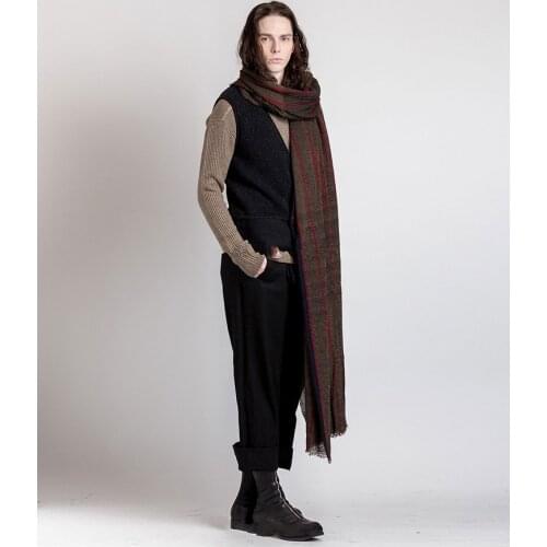 Mens clothing GD Hair Stylist fashion Catwalk Linen loose Ventilation casual pants trousers plus size costumes