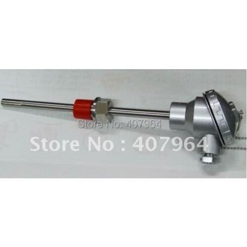 Sheathed Pt100 Sensor with 1/4NPT thread SS 304 ,protection head,fast delivery