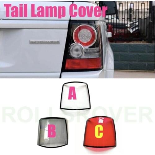 Pair of Rear Bumper Tail Lamp Light Cover For Range Rover Sport 2010-2013 Light Shell Cover