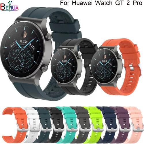Wilicone 22mm Watchband For Huawei watch gt 2 pro / Honor Magic Watch 2 46mm Strap Smart Wristband For Amazfit GTR 2 Bracelet 2e