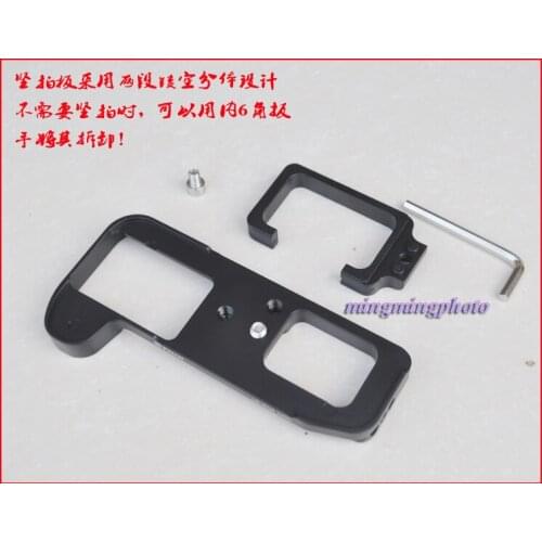 Vertical Quick Release L Plate/Bracket Holder hand Grip for canon760D 750d Arca-swiss RRS Compatible