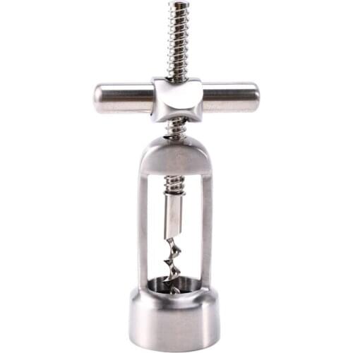 Stainless Steel Creative Vintage Wine Bottle Opener Corkscrew Leverage Design Corkscrew For Red Wine Kitchenware Bar Tools