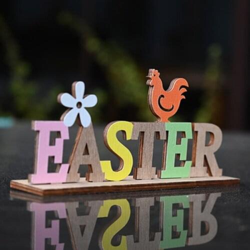 HELLO SPRING EASTER Letter Wooden Hanging Pendant Ornament Home Party Festival Decoration Supplies