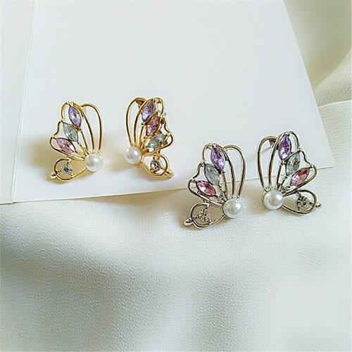 10 pair /lot jewelry fashion jewelry metal butterfly earrings for women