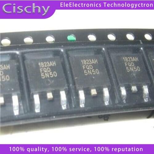 10PCS TMD5N50G TMD5N50 FQD5N50C 5N50 TO-252