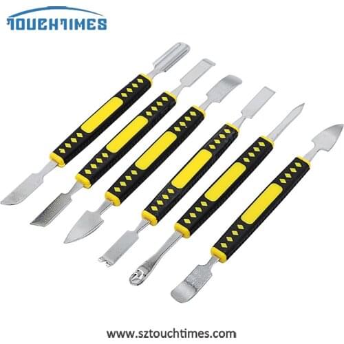 Dual Ends Metal Spudger 6pcs Hand Tool Set for iPhone iPad Tablet Mobile Phone Prying Opening Repair Tool Crowbar Disassemble