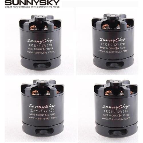 4pcs/lot hot selling Original SunnySky X3525 520KV 720KV 880KV Brushless Motor X series for FPV Multicopter RC Quadcopter