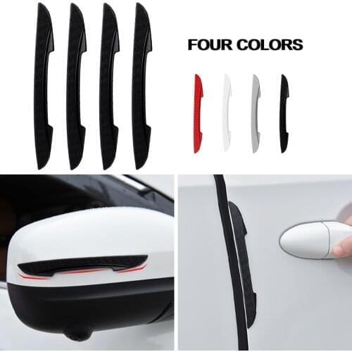 4X Universal Car Door Edge Protector Scrape Guard Bumper Guards Rearview Mirror Protection Sticker Protective Strip Film For GM