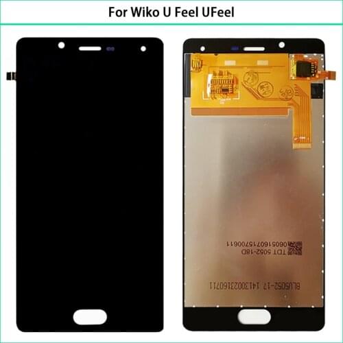 5.0" LCD Screen For Wiko U Feel UFeel LCD Display Screen Touch Panel Digitizer Sensor Assembly For Wiko Ufeel Display Replace