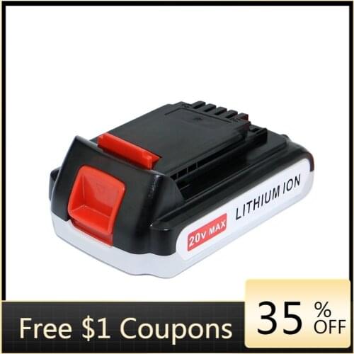 Ockered Rechargeable Lithium Battery 20V 3000mah for Black&Decker LBXR20 LB20 BDCI20C LDX120C BDCCS20B MTC220 LDX120PK LHT321FF