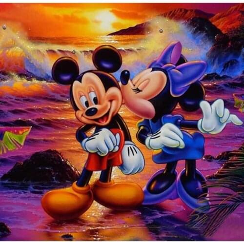 DIY 5d Diamond Painting Cross Stitch Kits Disney Mouse Lovers Diamond Embroidery Mosaic Home Decor