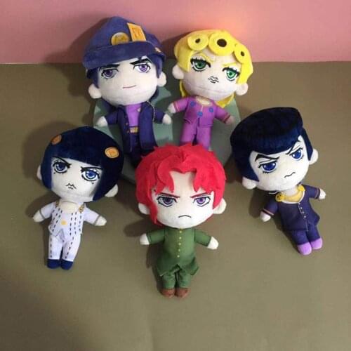 Anime JoJos Bizarre Adventure Kakyoin Noriaki Kujo Jotaro Cosplay Cartoon Plush Stuffed Dolls Change Suit Toy Pillow Gift