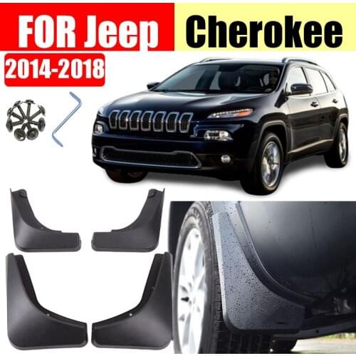 Mud flaps For Jeep Cherokee 2014-2018 Mudguards Fender Mud flap Splash Guard Fenders Mudguard car accessories Front Rear 4 PCS