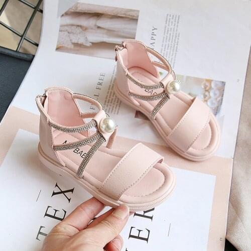 Princess Fashion Rhinestones Summer Kids Shoes For Girl Size 1 2 3 4 5 6 Years Old 2020 New Toddler Children Baby Girl Sandals