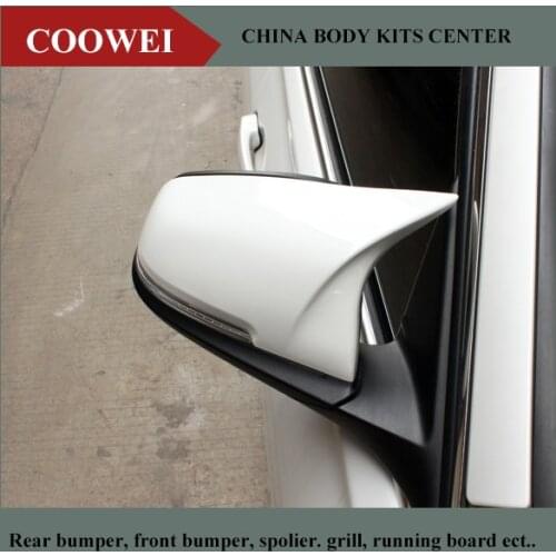 For BMW F20 F21 F22 F23 F30 F31 F32 F33 F36 M3 M4 Look ABS white Paint Rear View Side Mirror Cover