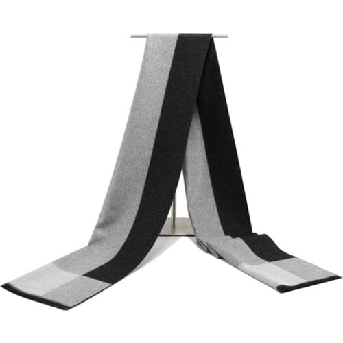 Hot Sale Cashmere Woolen Fashion Scarf Shawl Tassel Striped Warm Winter For Women Men Scarves Cool Thickening Pashmina Cachecol