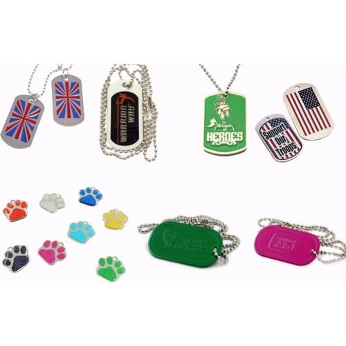 Customized fashion Metal Comb Shaped Dog Tag with Own Logo cheap custom metal dog tag with LOGO