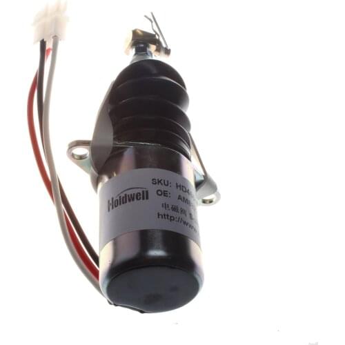 Holdwell Fuel Shut Off Solenoid Valve 119629-66801 for Yanmar 3TNE88 12 Volt