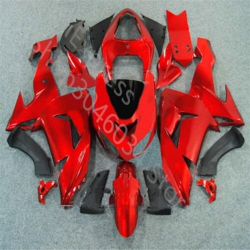 Fit Injection Fairings Kit For Kawasaki Ninja ZX10R 2006 2007 Motorcycle Fairings Ninja ZX 10R 06-07 red black Fairing