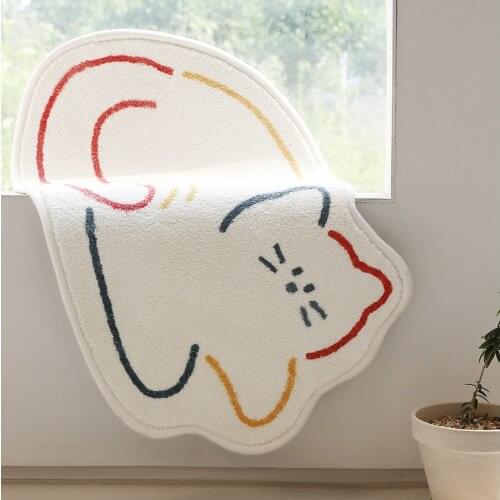 Childrens Room Carpet Cartoon Lovely Girl Bedroom Room Bedside Carpet Bathroom Door Absorbent Mat Cute Floor Mat Room Rugs