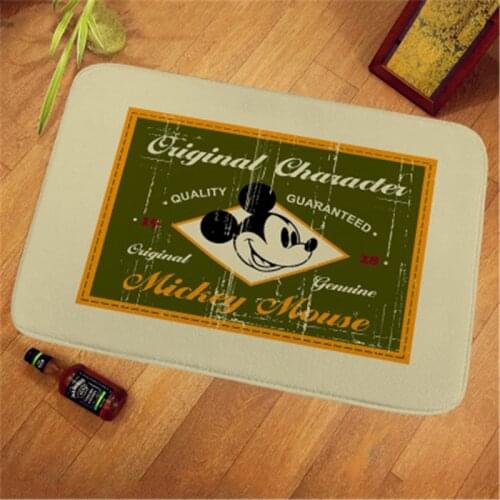 Cartoon Mickey Minnie Bath Mat Kids Playmat Memory Foam Rug Sponge Non-Slip Bath Mats Bathroom Carpet Living Room Rug