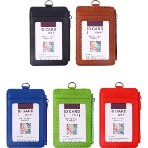 Leather Work ID Card Holder ID Card Credit Card Badge Holder Business Doctor Exhibition Card Office Accessories