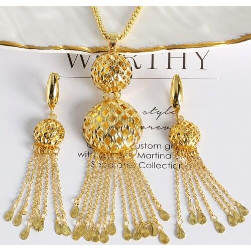 Fashion Jewelry 2020 Fashion New Jewelry For Women Earrings Pendent Romantic Sets For Wedding Party Anniversary Gift Trendy Sets