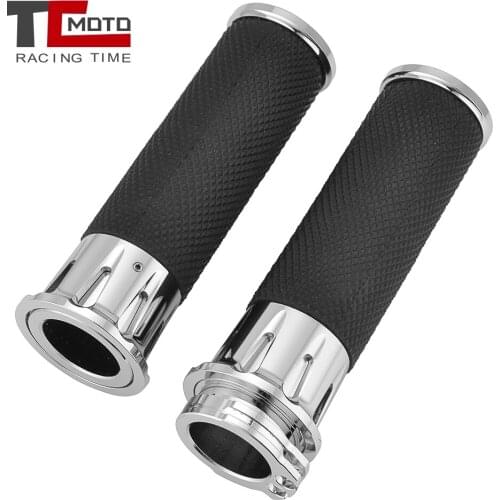 Motorcycle CNC Handle 1" 25mm Handlebar Hand Grips For Harley Sportster Iron XL 883 1200 X R VRSC 48 Softail Touring Dyna