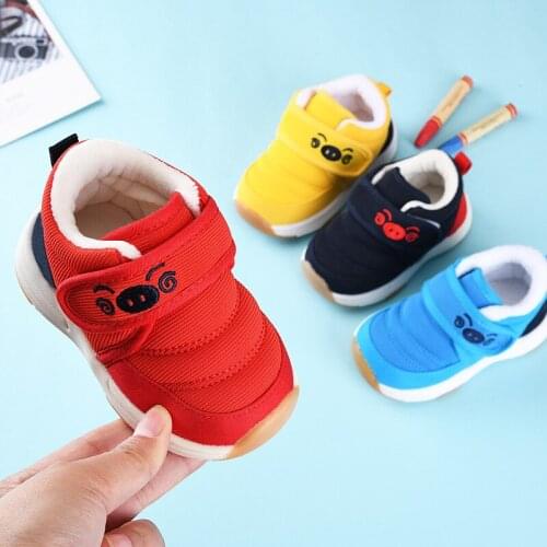 New Baby Shoes Baby Boy Girl Shoes Winter Warm Cotton Anti-slip shoes soft Sole Newborn Toddler First Walkers SDY009