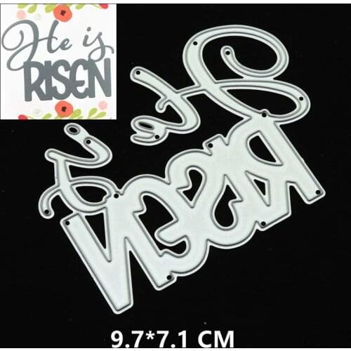 2021 New Rise English letter Cutting Dies DIY Scrapbooking Embossing Paper Photo Frame Stamps Crafts Template Mould Stencils