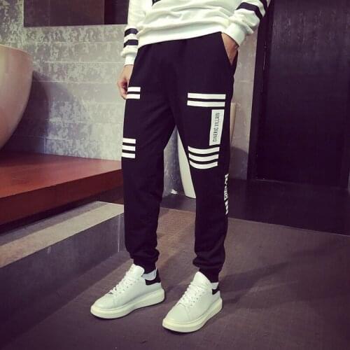 New Fashion Mens Joggers Casual Sweatpants For Men Jogger Pants Skinny Black White Harem Pants Men Trousers Plus Size