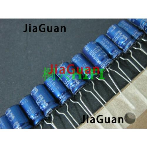 20PCS NEW ELNA RBP2 10V100UF 6.3X11MM blue robe 100uf 10v audio electrolytic capacitor R2B 10uF/100V BP 10v 100uf