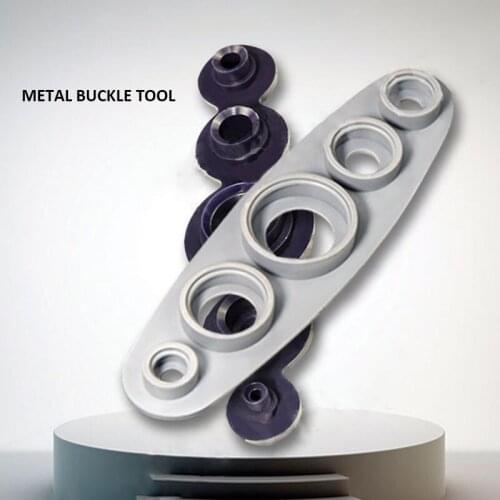 Plastic & Metal Self Cover Button Tool 5 Sizes Fasteners Press Studs for Shirt Overcoat Covering Button Sewing Accessories