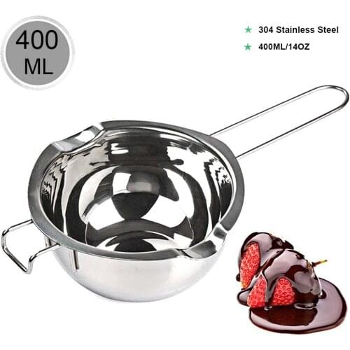 Chocolate Melting Pot Stainless Steel Double Boiler Insert Baking Tools Chocolate Candy Candle Butter Making Water Heater