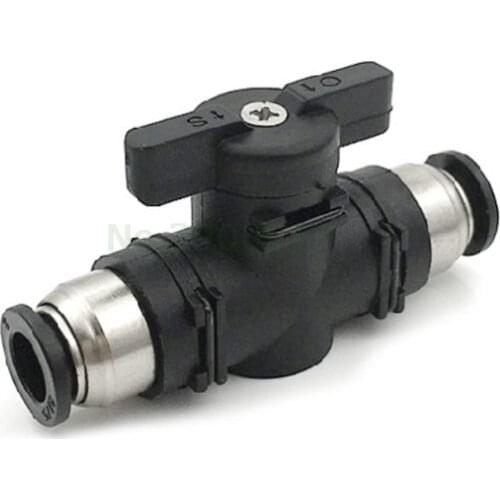 12mm 10mm 8mm 6mm 4mm Pneumatic Push Lock Quick Joint Connector Plastic Adapter Tube Fittings BUC Hand Valve Turn Switch