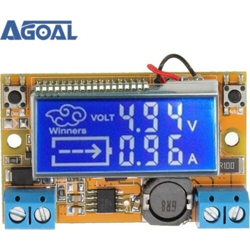 Hot Sale 50mm x 30mm x 12mm DC-DC Step Down Power Supply Adjustable Module With LCD Display Without acrylic box