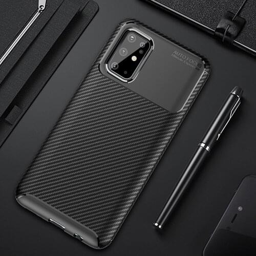 Shockproof Case for Samsung S20 S20 Ultra S20+ Plus 5G S10 Lite Luxury Carbon Fiber Phone Cover For Galaxy Note 10 Lite