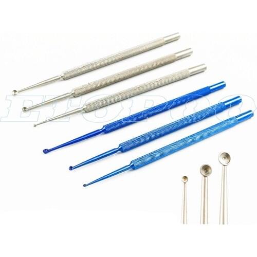S/M/L Size Stainless Steel Microscopic Ophthalmic Instruments Tarsal Gland Cysts Tweezers meyerhoefer chalazion curette
