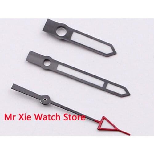 Bliger Black edge white color red arrow Luminous Watch Hand Fit For MIYOTA 8205 8215 821A DG2813 Automatic Movement