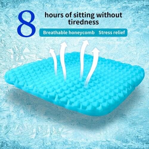 Oversized Elastic Padded Gel, Gel Cushion For Sitting Honeycomb Cushion For Car Or Sofa, Cervical Care Pad For
