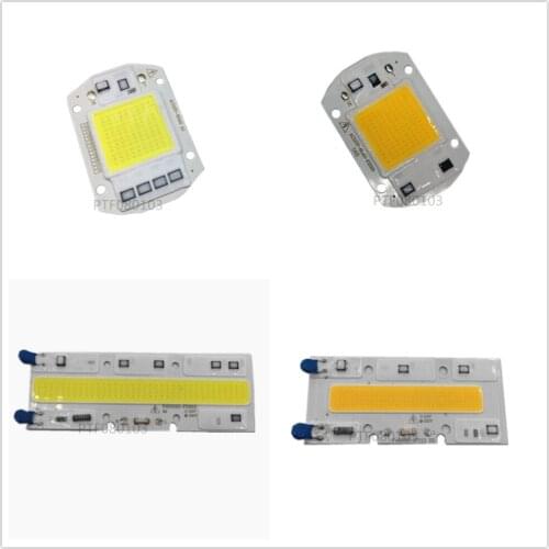 220V 20W 30W 50W 70W 100W LED Floodlight COB Chip, Integrated Smart IC Driver, Warm White cool white High power led chip