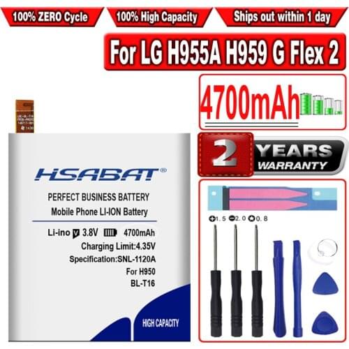 HSABAT BL-T16 4400mAh Battery for LG H955A H959 G Flex 2 Vu 4 Vu4 H950 LS996 H955 US995