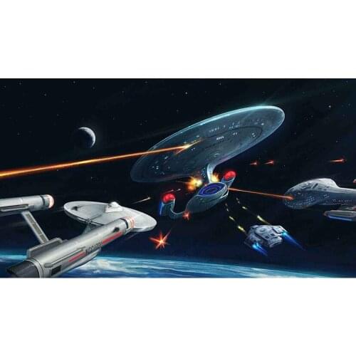 5D Diy Diamond Painting Cross Stitch Star Spaceship war star Needlework Home Embroidery Decorative home gift