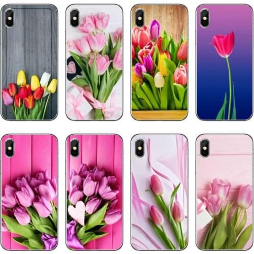 Tulip flower Accessories Phone Case For iPhone 12 Mini 11 Pro Max XS Max XR X 8 7 Plus 6 6S Plus 5 5S SE 2020