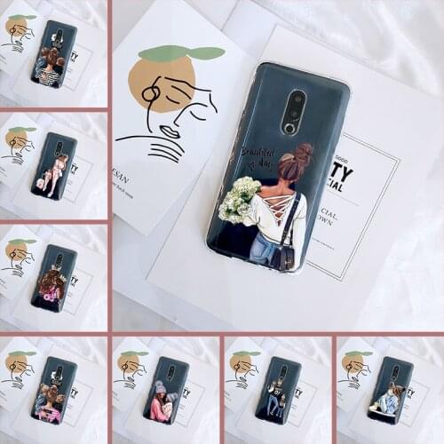 Case For Meizu U10 U20 Pro 6 7 Plus Baby Women Mom Girl Soft Silicone Back Cover For Meizu 15 Lite 16 Plus 16th 16x Phone Case