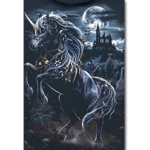 Black Unicorn skull diamond Embroidery diy diamond painting mosaic diamond painting 3d cross stitch diamond picture H812