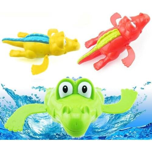 Baby Bath Swimming Toy Crocodile Wind Up Clockwork Play Bath Time Play Educational Toy For Kids Christmas Interesting Best Gift