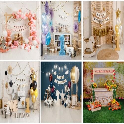 Children Birthday Photography Backdrops 1st Baby Shower Newborn Portrait Photo Background Party Studio Photocalls 2021318ET-01