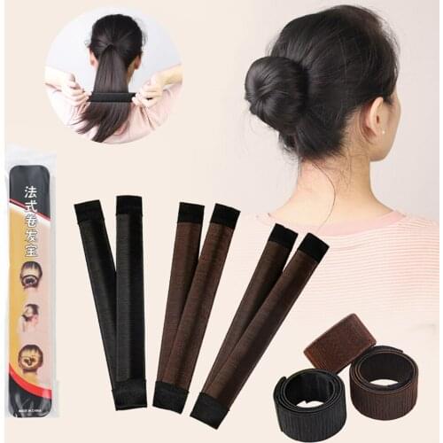 French Curling Wands For Ladies Broken Hair Donut Styling Tool Magic Hairpin Hairstyle Synthetic Hair Accessories