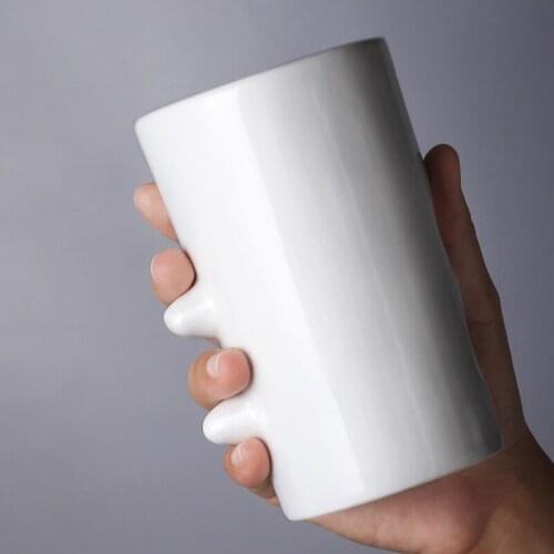 Creative coffee mugs handmade lemon water cups retro Japan style ceramic cup 430ml large capacity mug